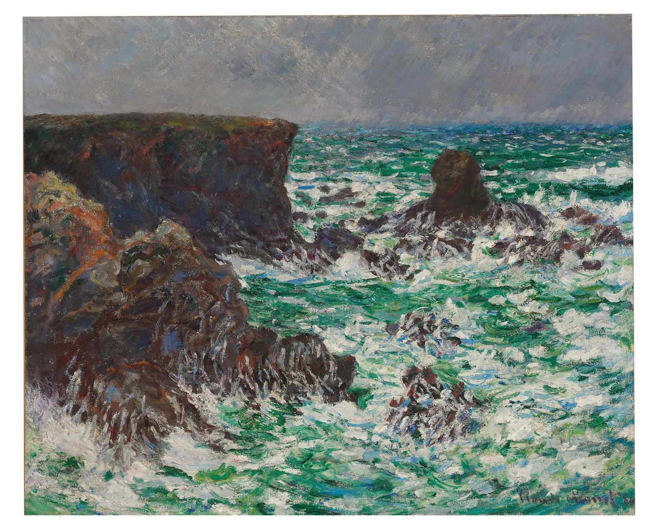 Port-Coton: Der Löwe, 1886 von Claude Monet