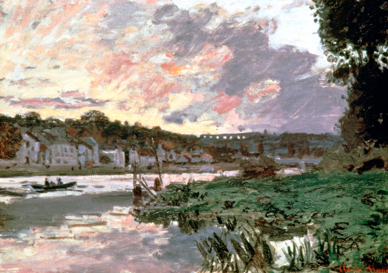 Die Seine bei Bougival, ca. 1870 von Claude Monet