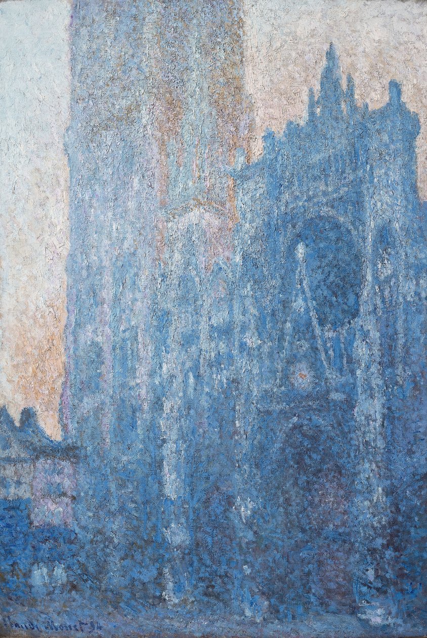 Kathedrale von Rouen, Portal, Morgenlicht von Claude Monet