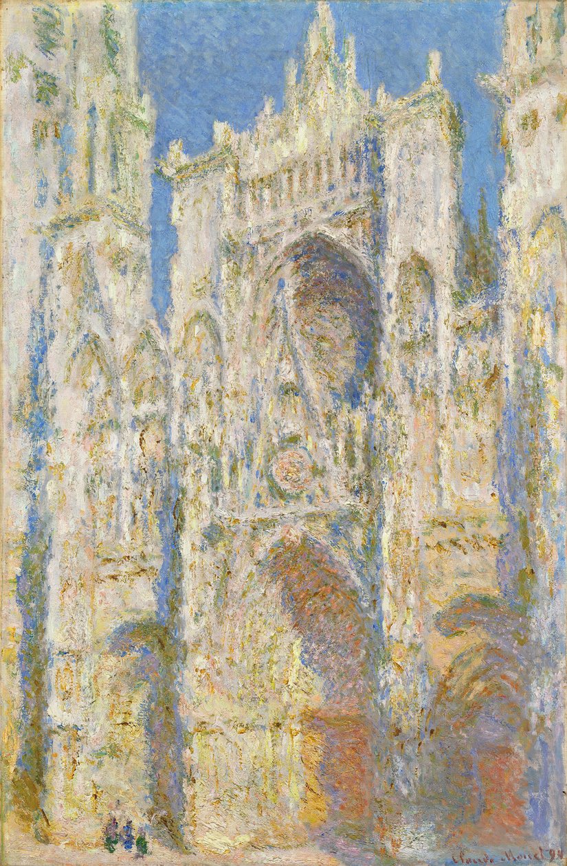 Kathedrale von Rouen, Westfassade, Sonnenlicht von Claude Monet