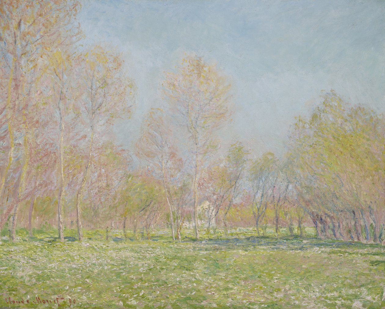 Frühling in Giverny, 1890 von Claude Monet