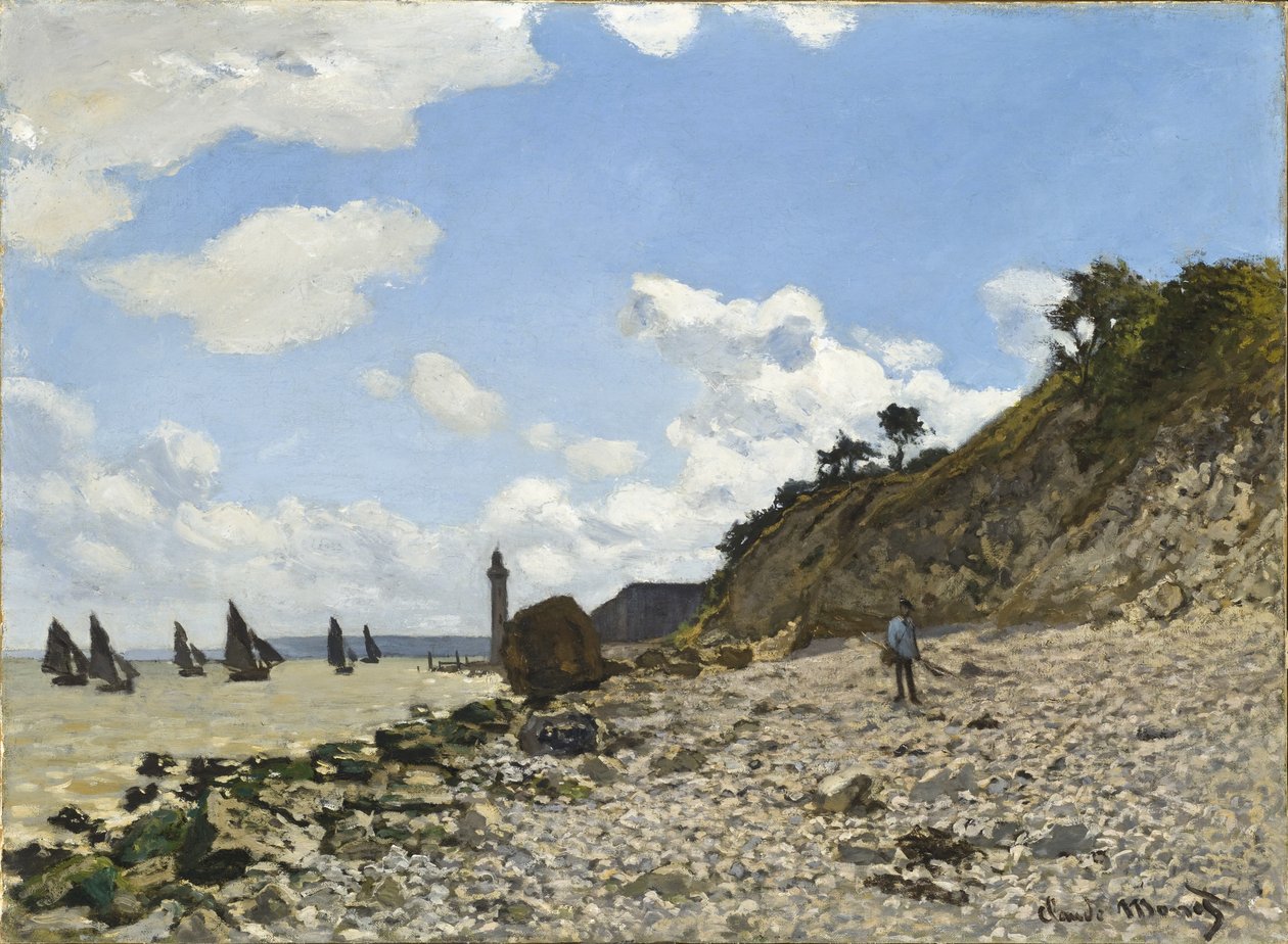 Der Strand von Honfleur, 1864-1866 von Claude Monet
