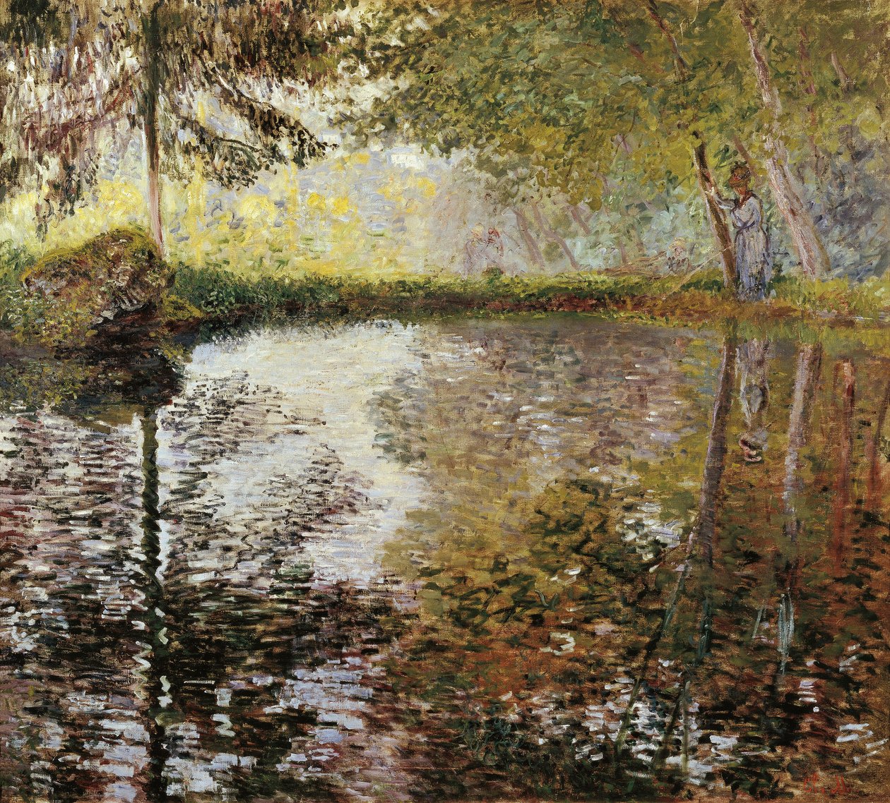 Der See bei Montgeron, Frankreich von Claude Monet