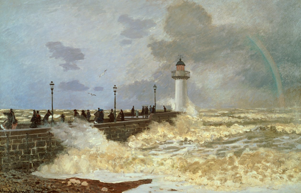 Der Kai von Le Havre, 1868 von Claude Monet