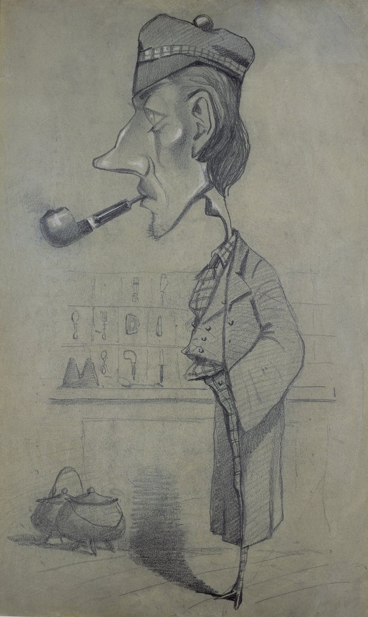 Der Schotte mit einer Pfeife, 1857 von Claude Monet