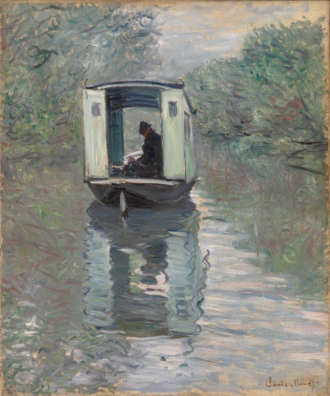 Das Atelierboot von Claude Monet