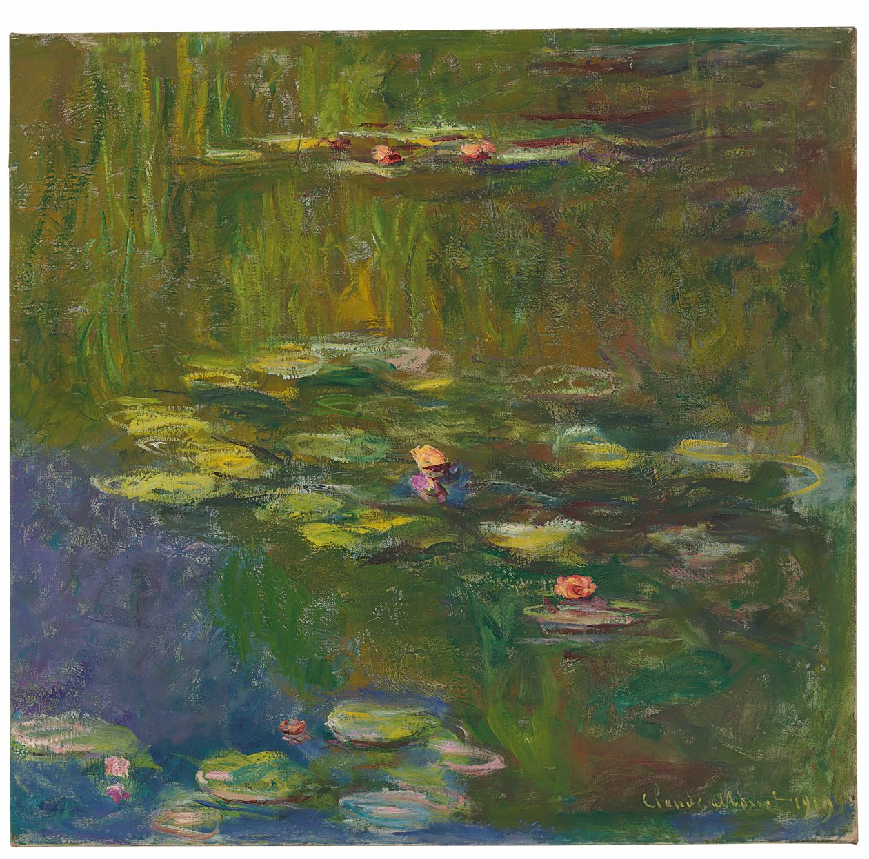 Der Seerosenteich, 1919 von Claude Monet