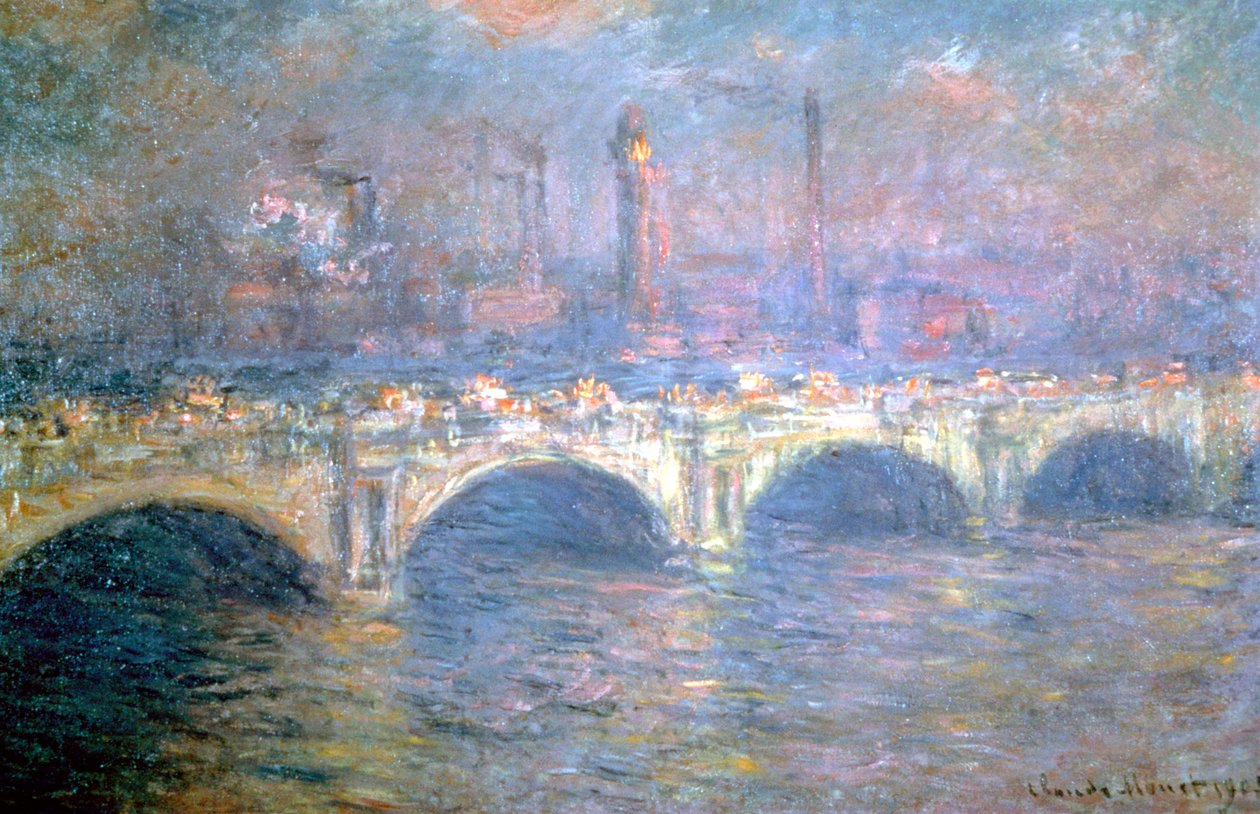 Die Waterloo-Brücke, London von Claude Monet