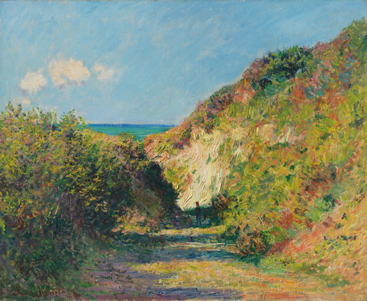 Der versunkene Pfad, 1882 von Claude Monet
