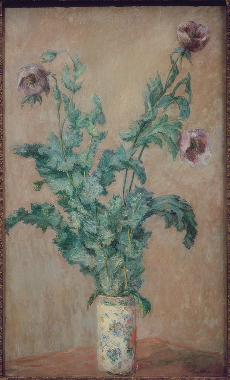 Vase mit Mohnblumen von Claude Monet