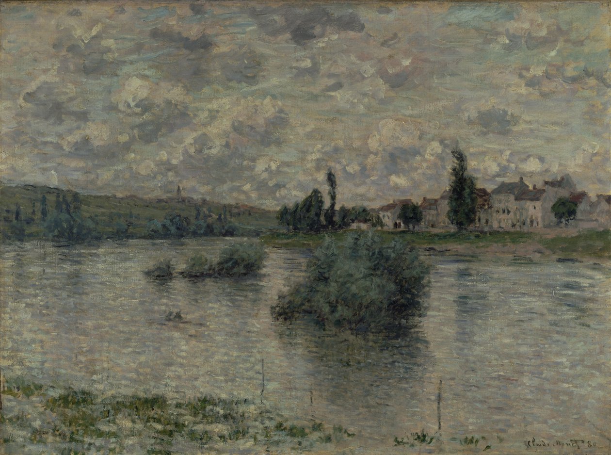 Blick auf die Seine, Lavacourt, 1880 von Claude Monet
