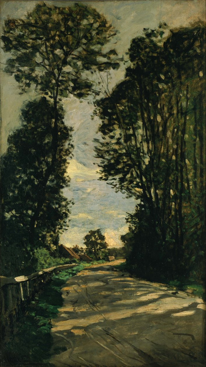 Spaziergang (Weg des Bauernhofs Saint-Siméon) von Claude Monet