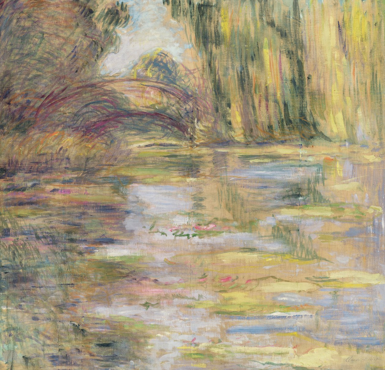 Seerosenteich: Die Brücke von Claude Monet