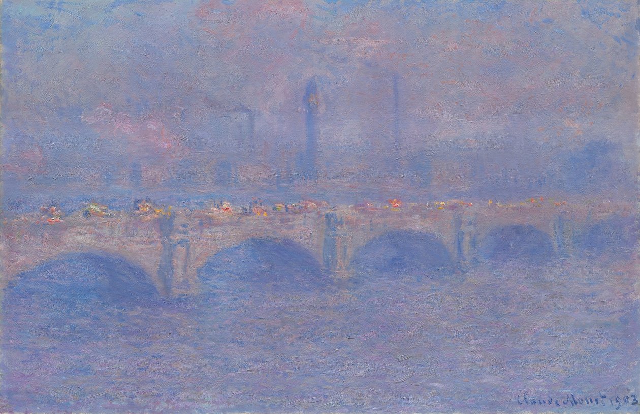 Waterloo Bridge, Lichteffekt von Claude Monet