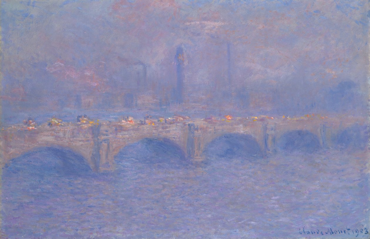 Waterloo-Brücke, Sonnenlichteffekt, 1903 von Claude Monet