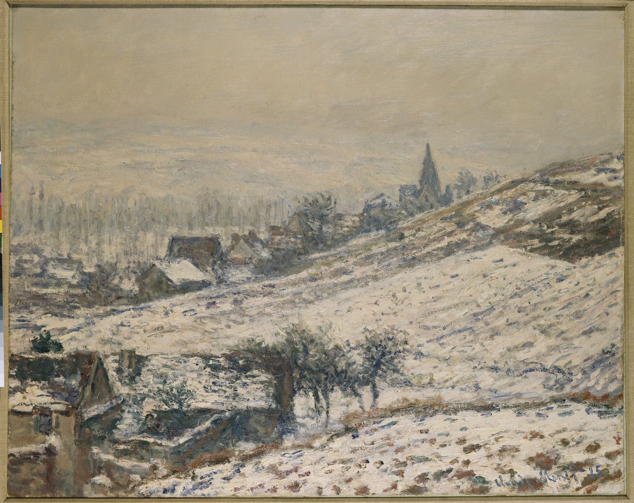 Winter in Giverny, 1885 von Claude Monet