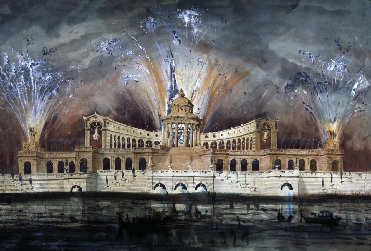 Feuerwerk, ca. 1800-1850 (Zeichnung) von Claude Ruggieri