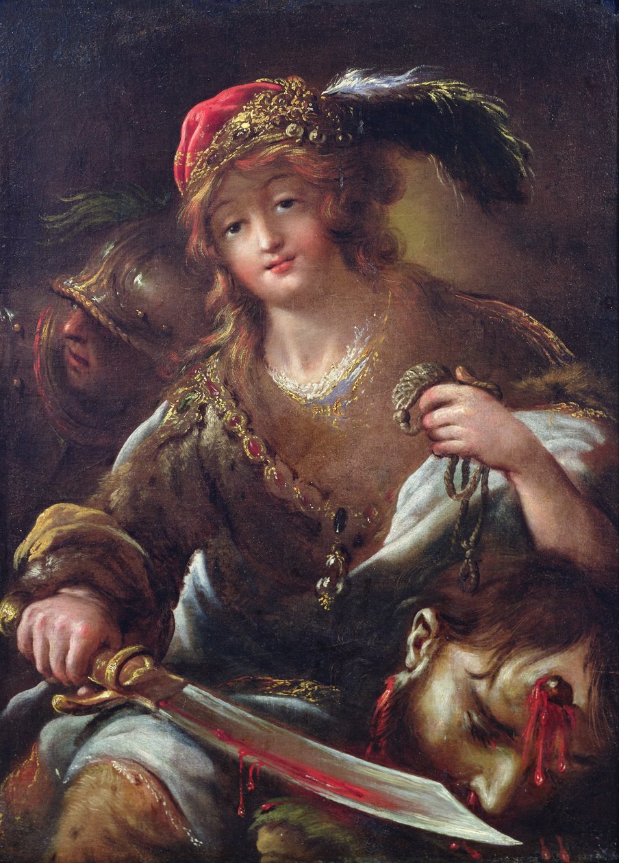 David mit dem Kopf von Goliath, ca. 1640 von Claude Vignon