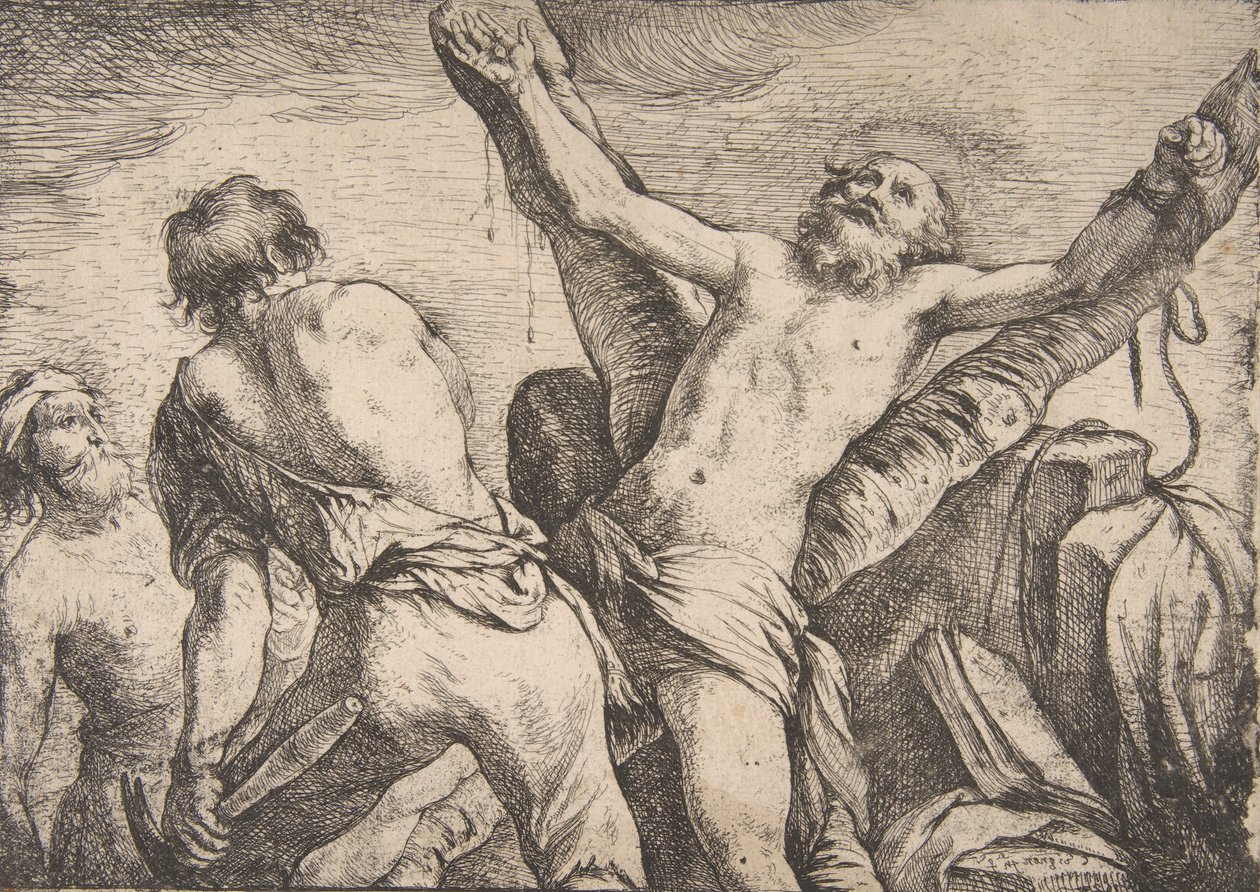 Das Martyrium des Heiligen Andreas, 1623 von Claude Vignon