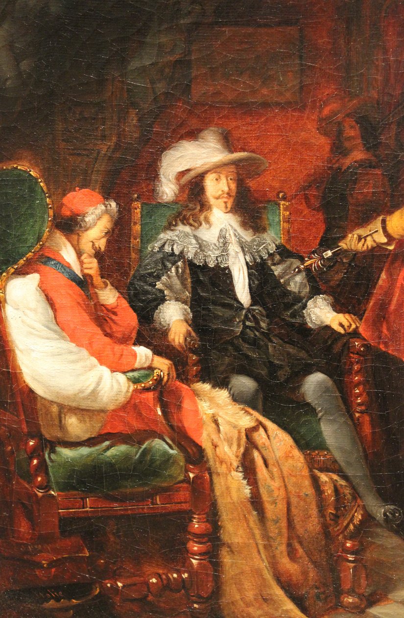 Cinq-Mars übergibt sein Schwert an Ludwig XIII. von Claudius Jacquand