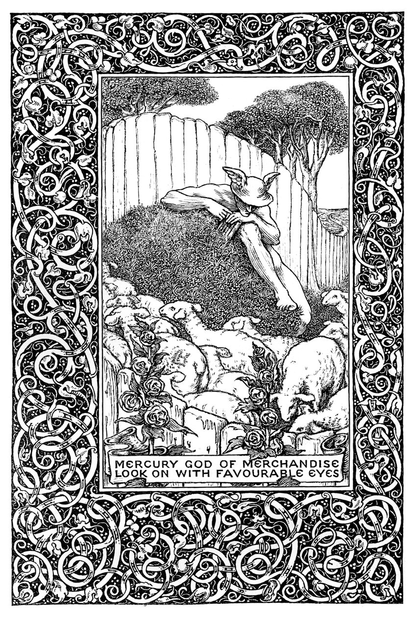 Frontispiz zu The Field of Clover, 1899 von Clemence Housman