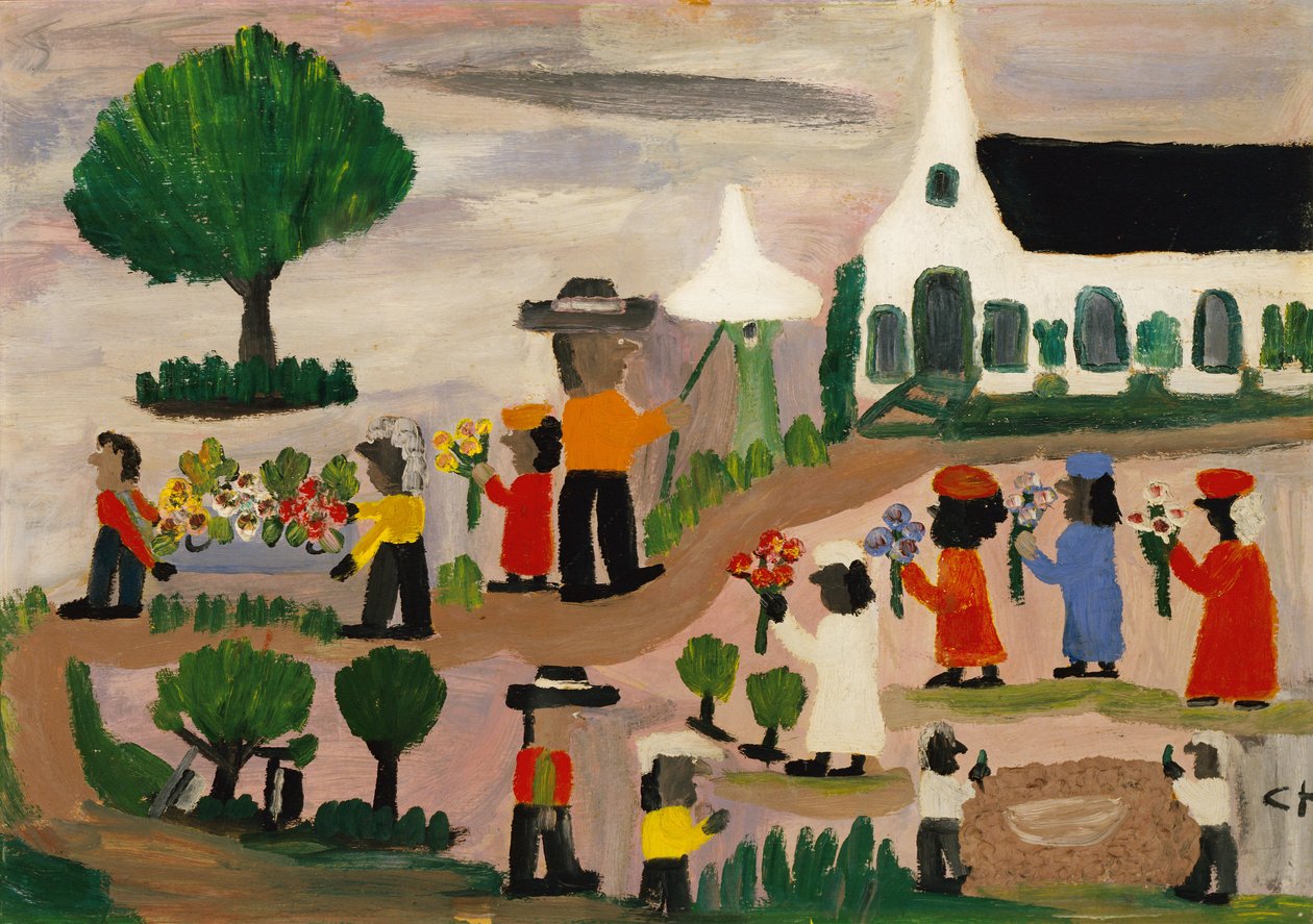 Begräbnisprozession von Clementine Hunter