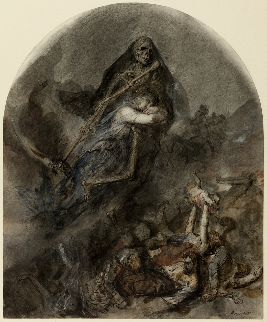 Allegorie des Todes von Clément Auguste Andrieux
