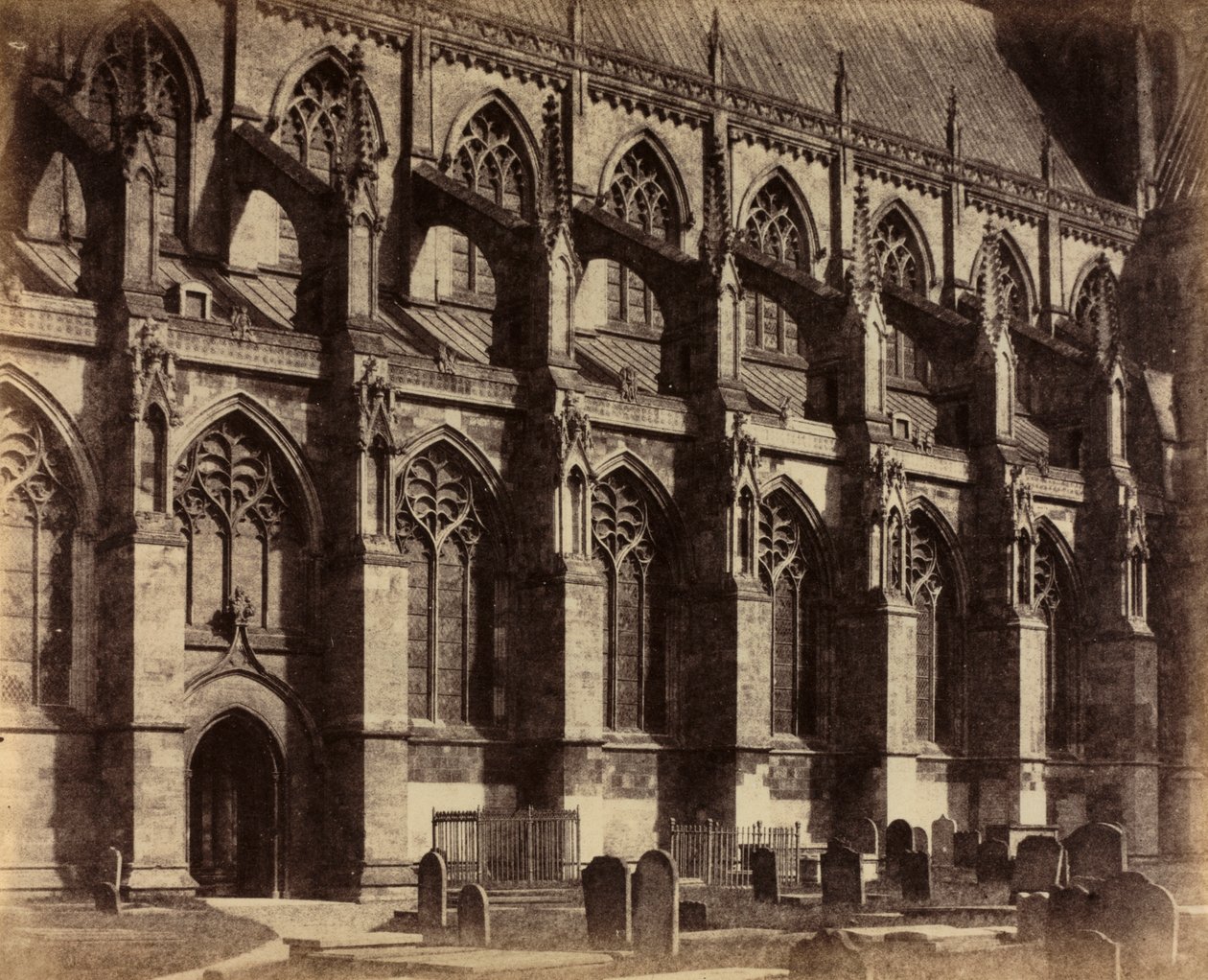 Südseite Beverley Minster, 1860 von Col. Alfred Capel Cure