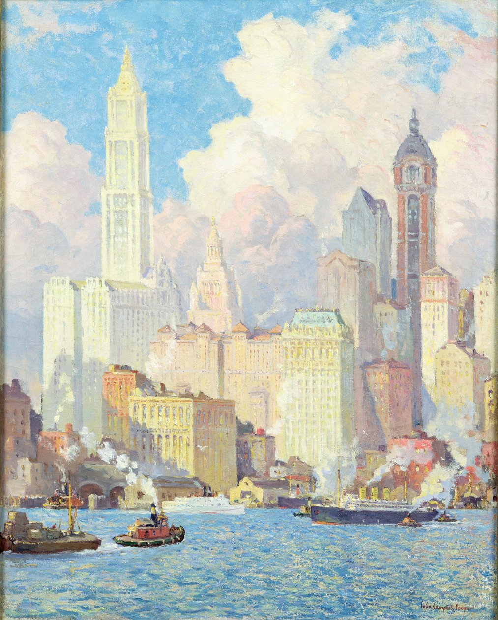 Hudson River Ufer, New York von Colin Campbell Cooper