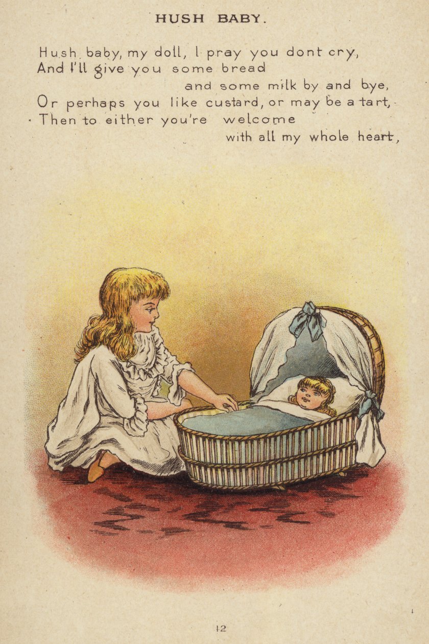 Kinderlied: Hush Baby (Chromolithografie) von Constance Haslewood