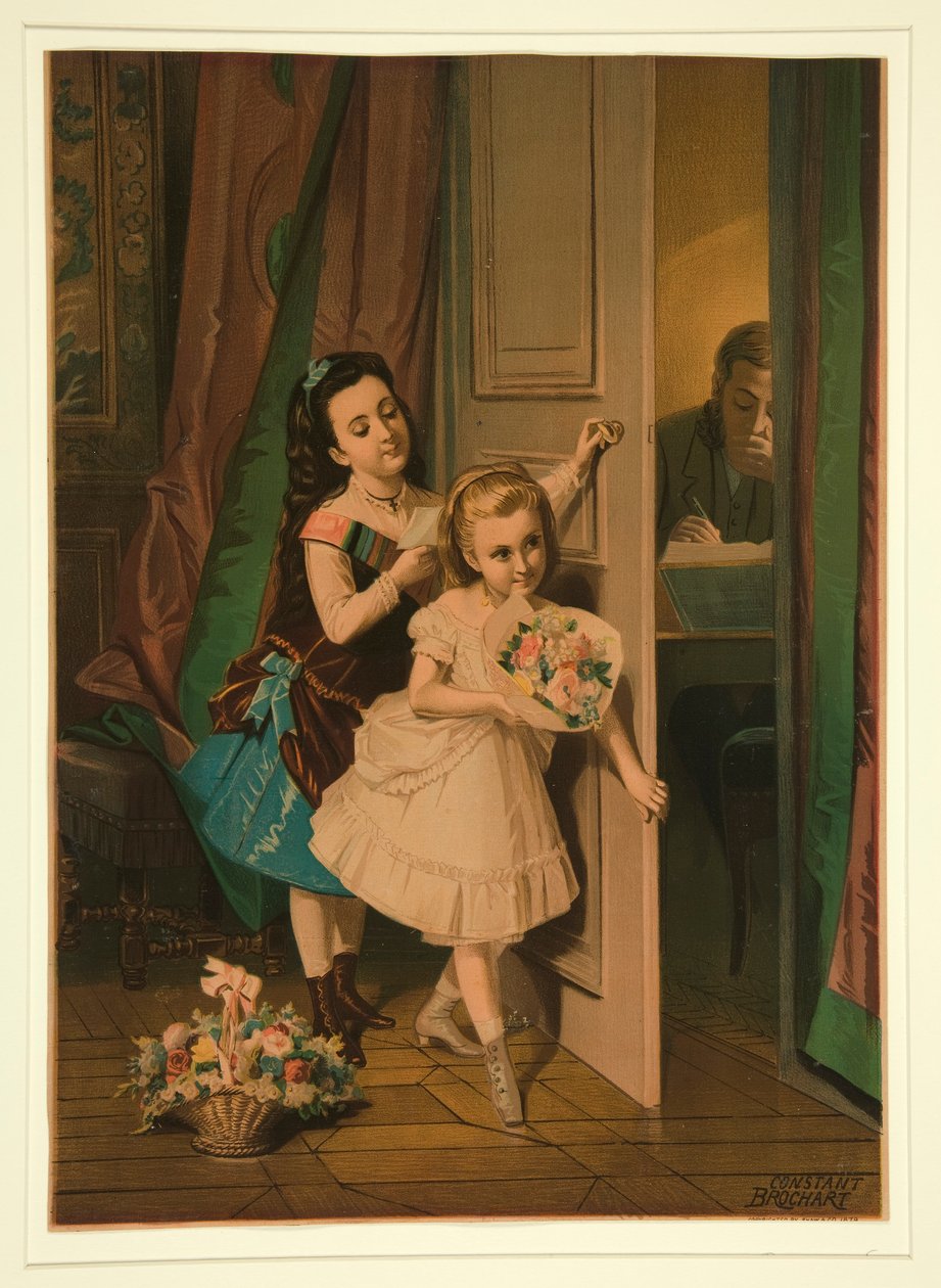 Ohne Titel (Blumen für Vater) von Constant Joseph Brochart