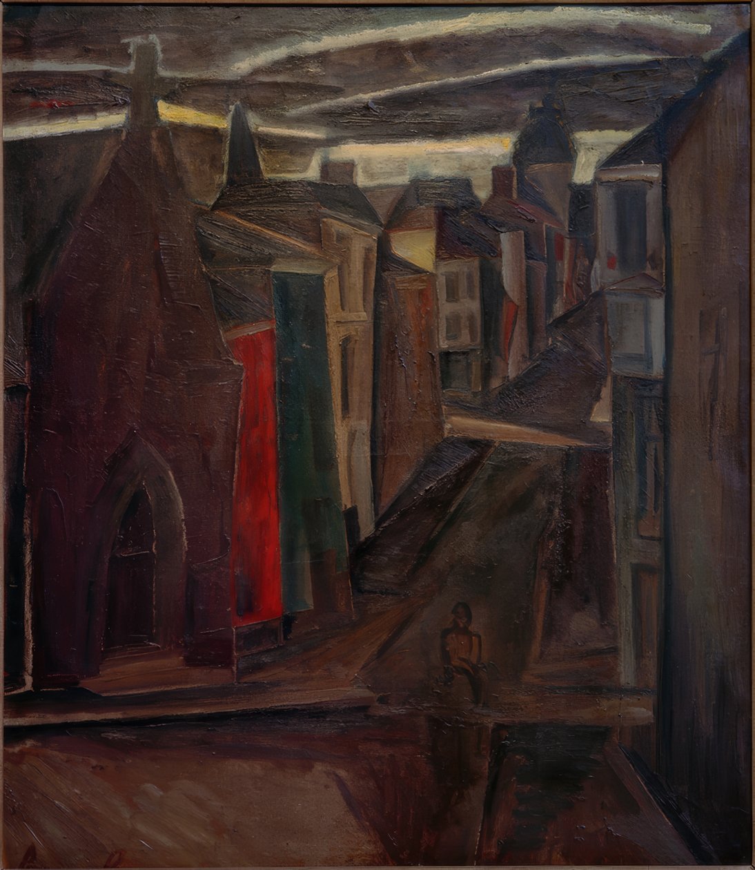 Straße in Ostende von Constant Permeke