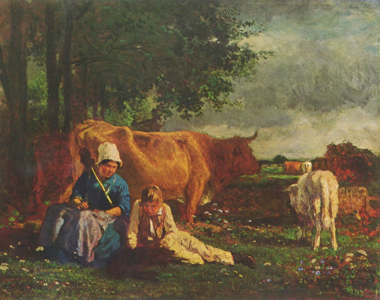 Schäferszene von Constant Troyon