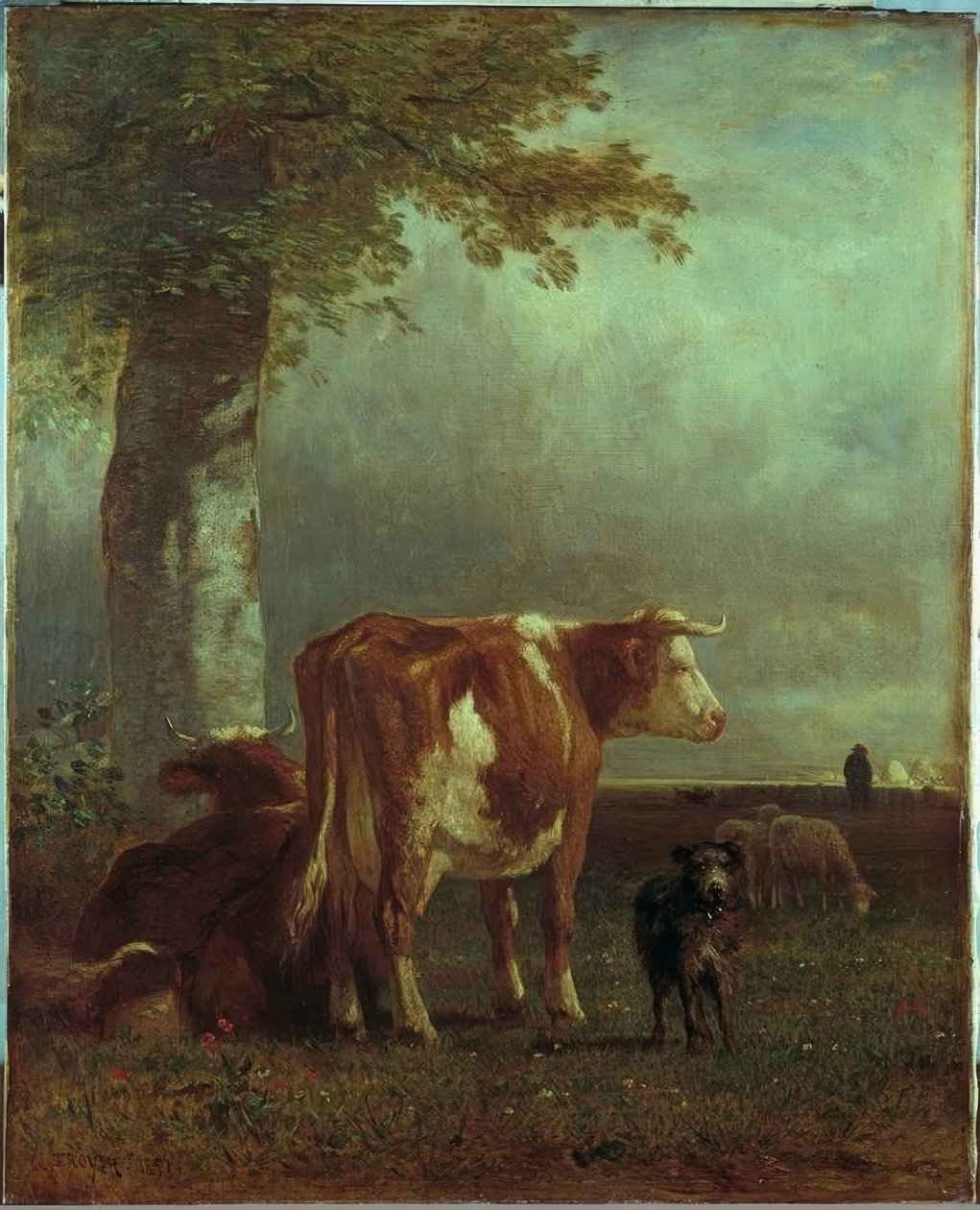 Kühe auf der Weide von Constant Troyon