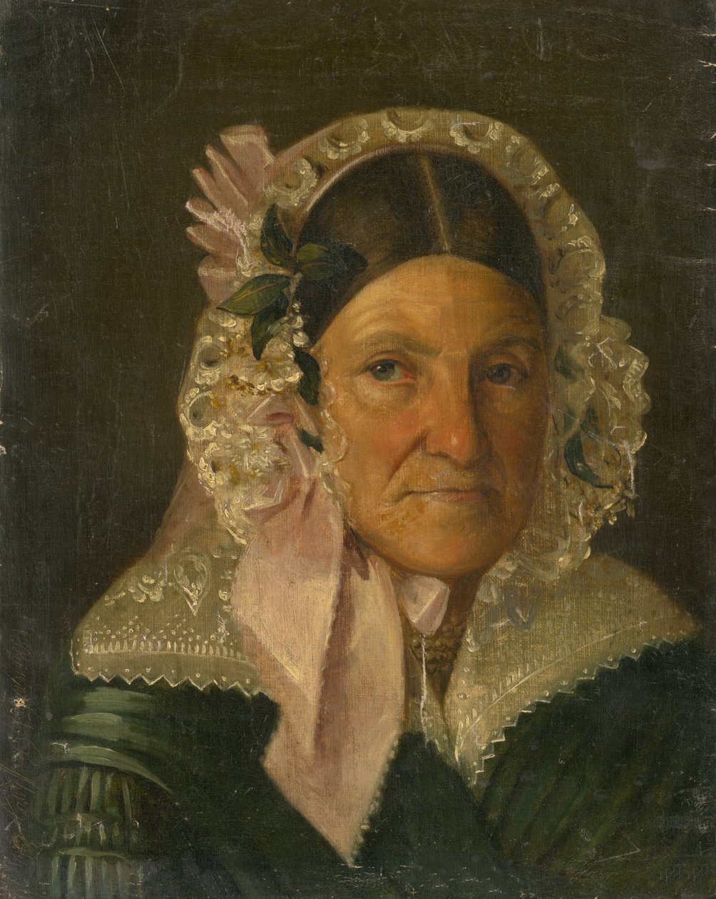 Porträt einer älteren Frau mit Haube von Constantin Daniel Rosenthal