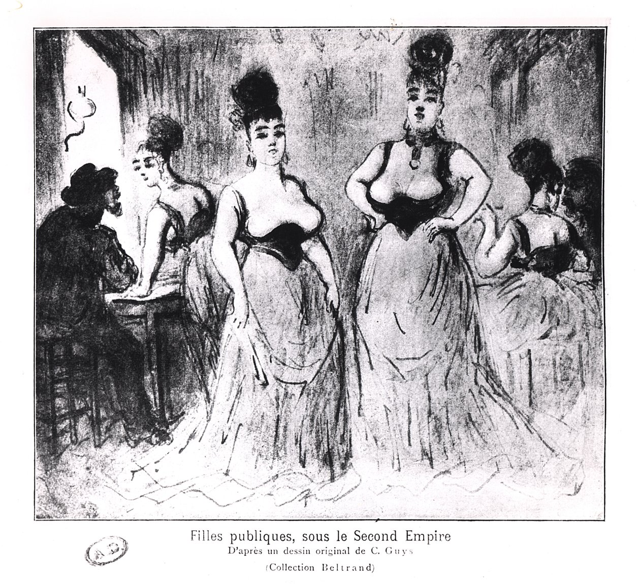 Prostituierte, ca. 1850 von Constantin Guys