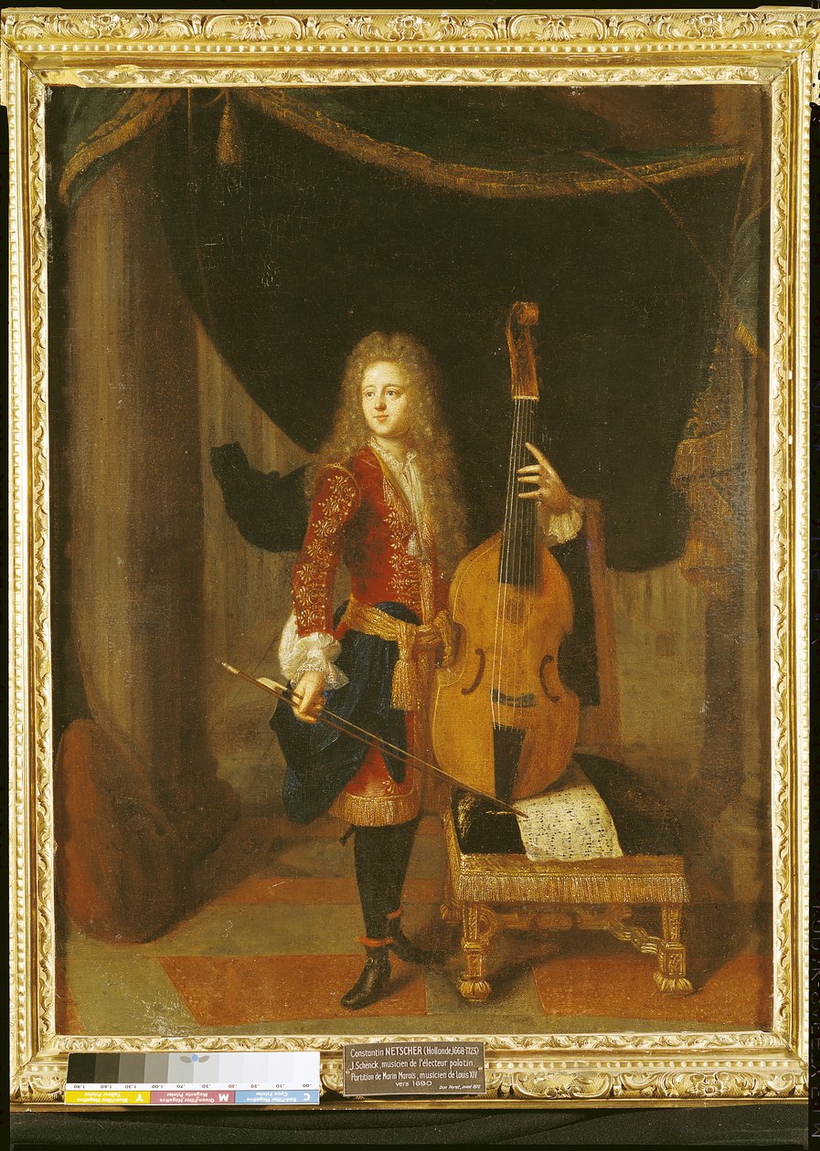 Porträt von Johann Schenck (1660-1712) von Constantin Netscher