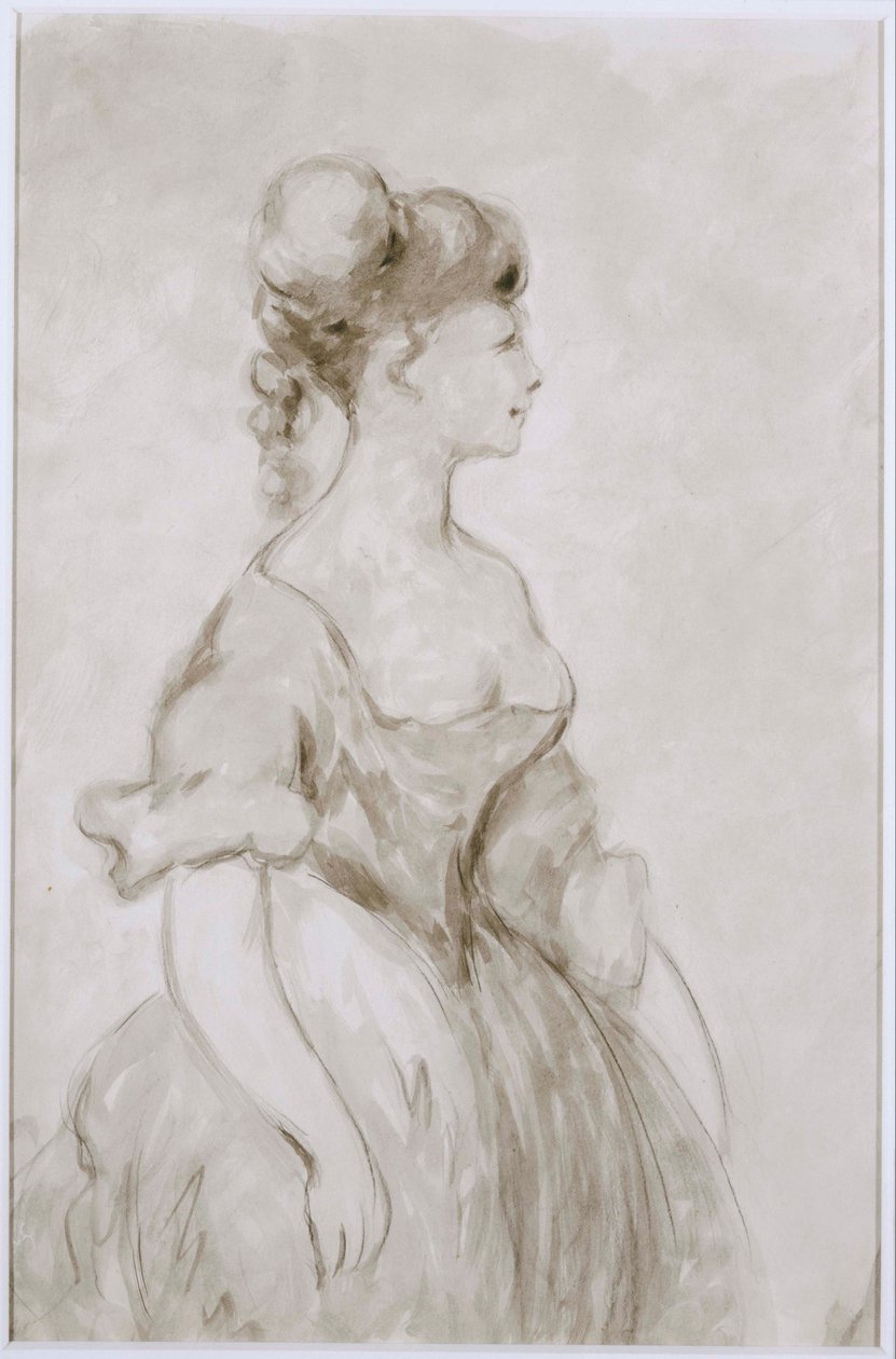 Dame in Krinoline von Constantin Guys