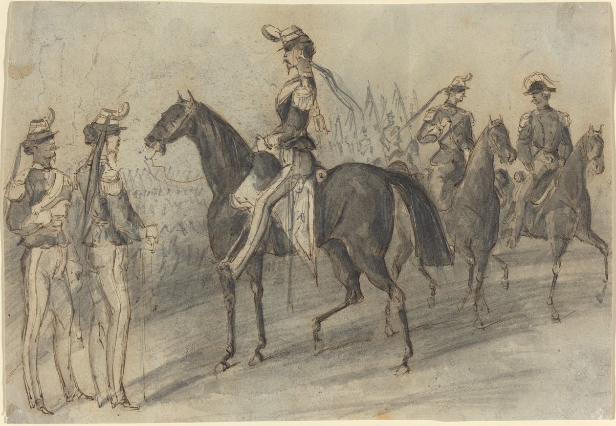 Militärparade von Constantin Guys