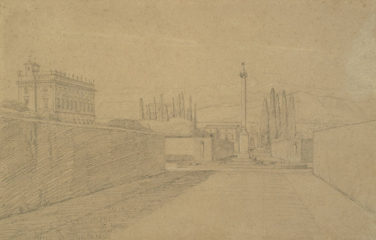 In den Gärten der Villa Albani von Constantin Hansen
