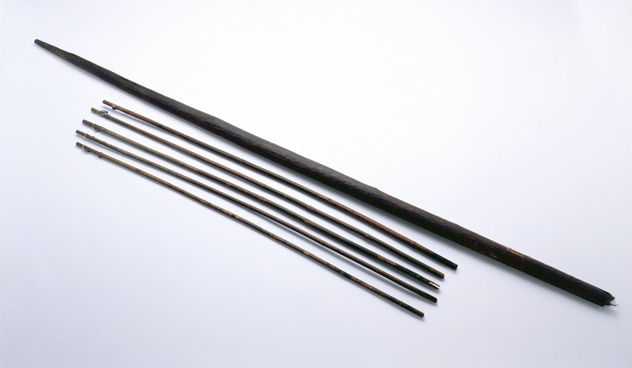 Pfeile und Bogen, gefunden beim Ötzi-Eismann von Copper Age