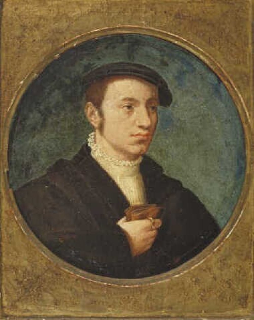 Junger Mann mit Barett von Corneille de Lyon
