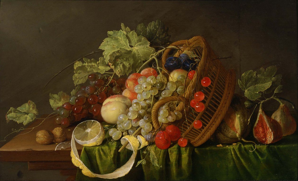 Stillleben mit einem Korb voller Früchte von Cornelis de Heem