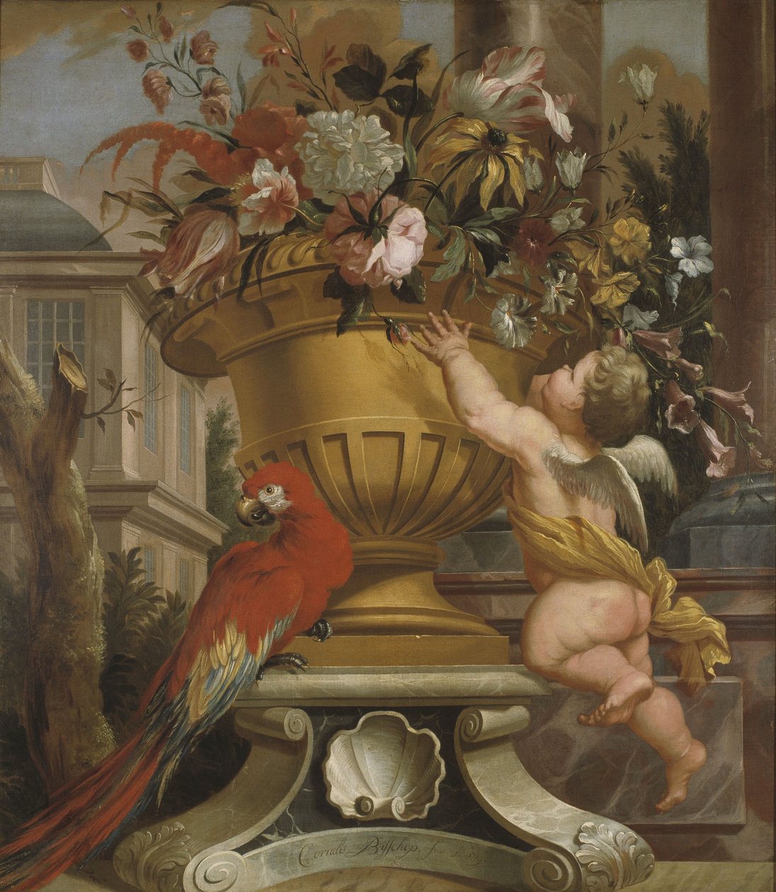 Dekorative Szene von Cornelis Bisschop