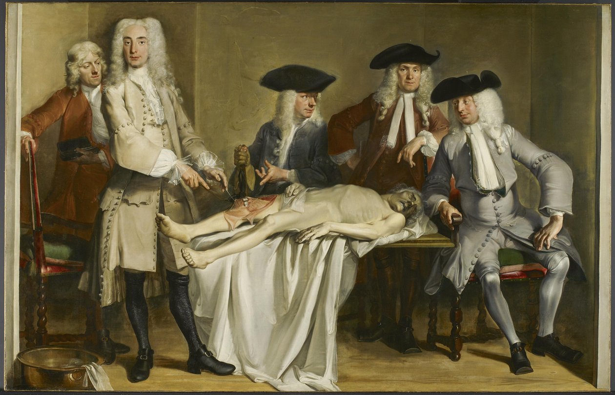 Anatomieunterricht von Dr. Willem Röell von Cornelis Troost