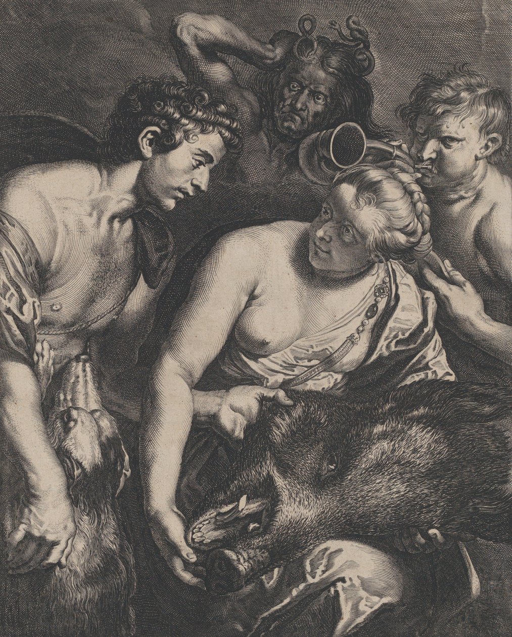 Atalanta und Meleager von Cornelis Bloemaert