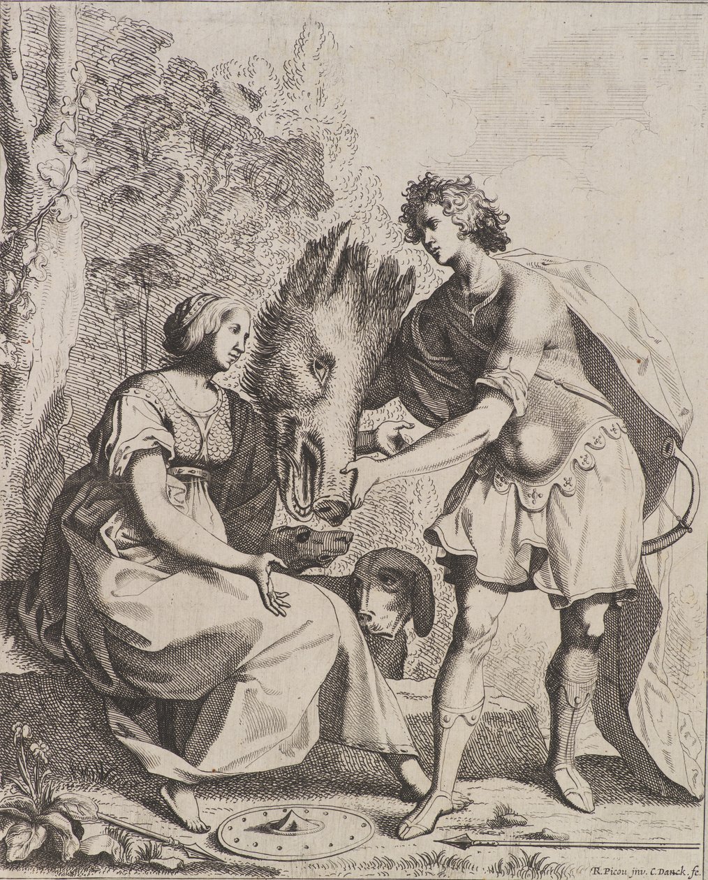 Meleager und Atalanta von Cornelis I Danckerts