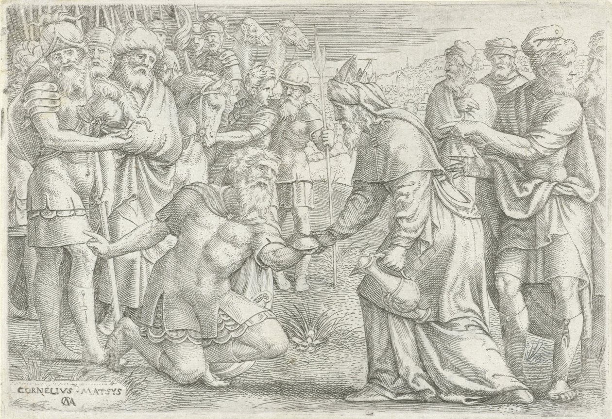 Abrahams Begegnung mit Melchisedek von Cornelis Massijs