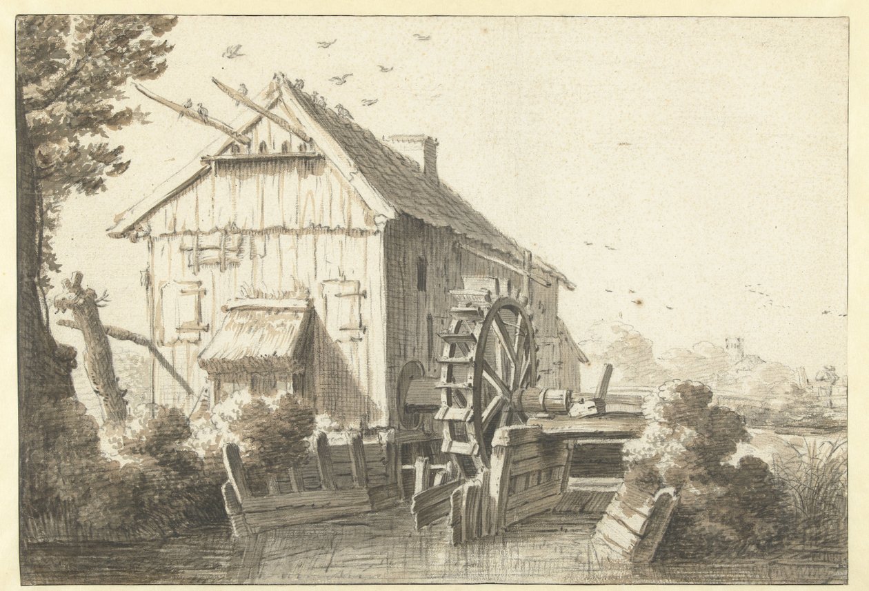 Wassermühle von Cornelis Saftleven (attributed to)