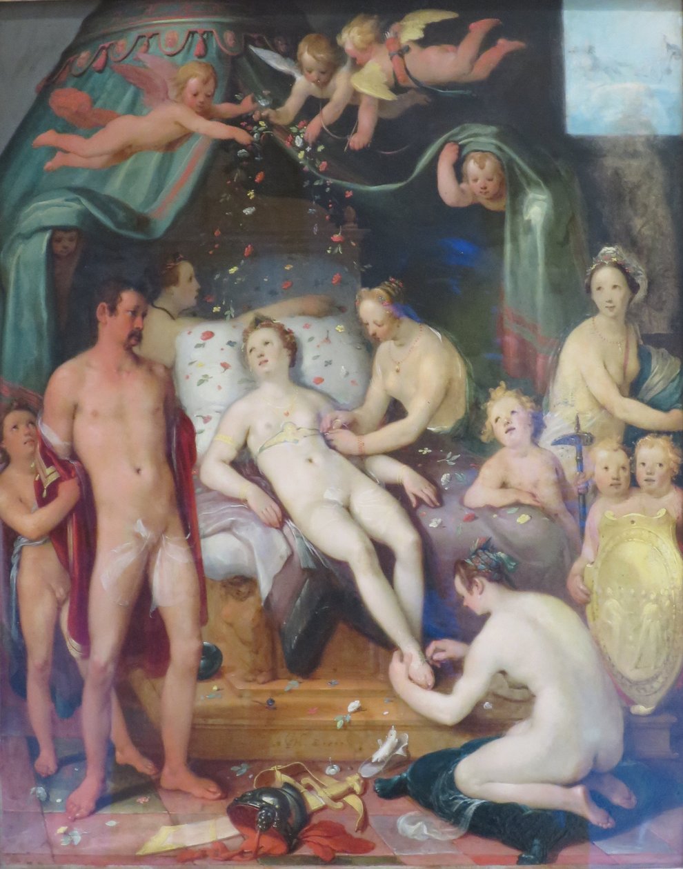 Mars und Venus von Cornelis van Haarlem